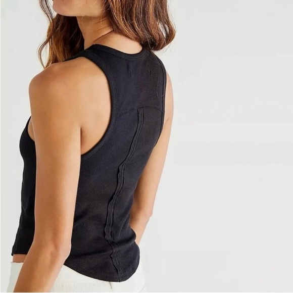 NWOT Free People Gold Valley Tank - Picture 3 of 5